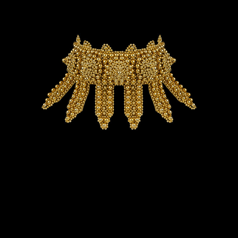 Gold Eingana Choker w/ Removable Tassels in 5 Color Options