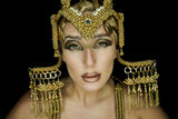 Jas Modular Headpiece System w/ 3 Tassel Options, in Gold