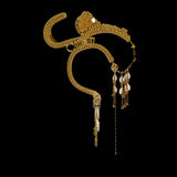 Jas Modular Headpiece System w/ 3 Tassel Options, in Gold