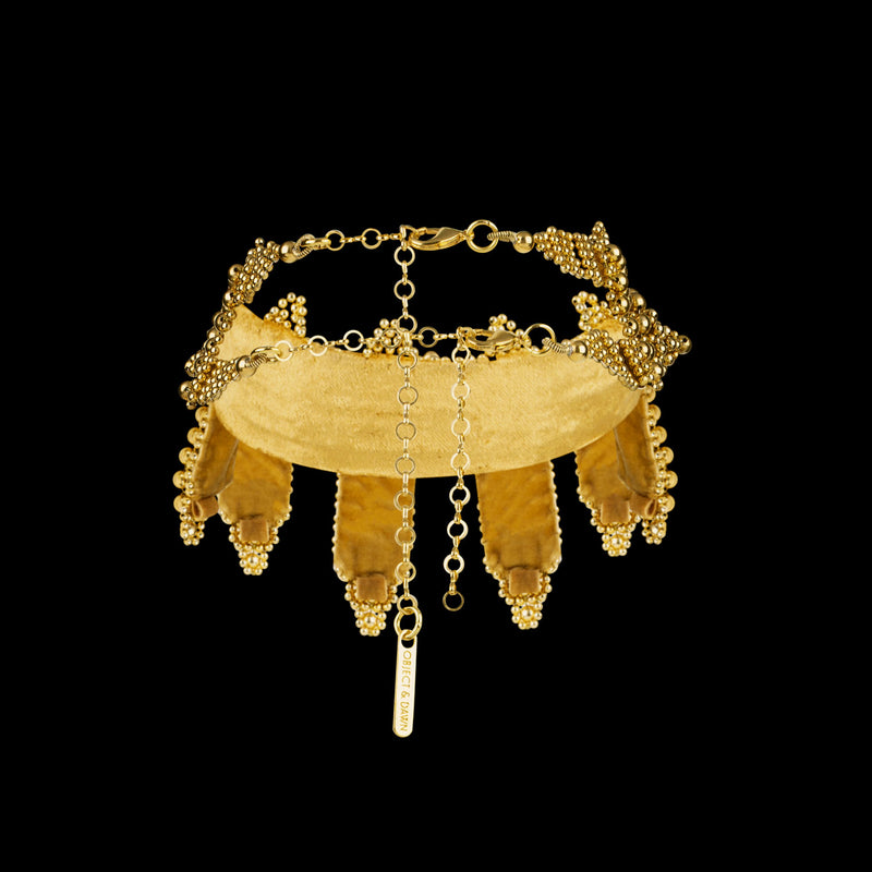 Gold Eingana Choker w/ Removable Tassels in 5 Color Options