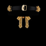 Amaya Modular Garter Band in Gold in 5 Color Variations