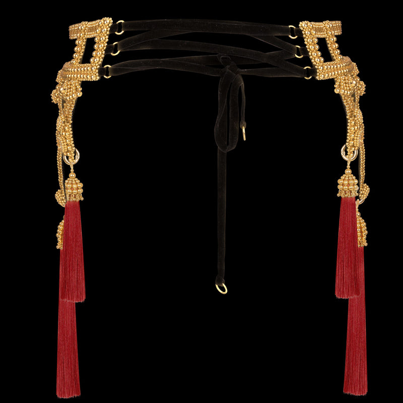 Amaya Modular Garter Belt in Gold