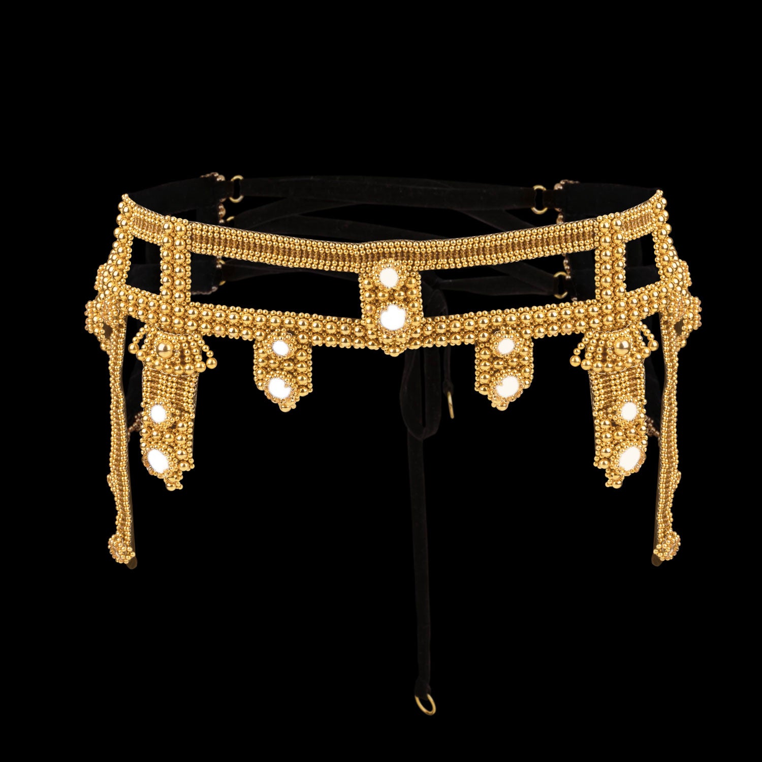 Amaya Garter Belt in Gold
