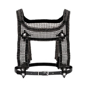 Artemisia Mesh Top in Jet Black with 4 Tassels