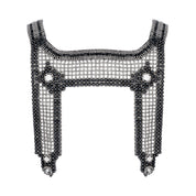 Artemisia Mesh Top in Jet Black with 4 Tassels