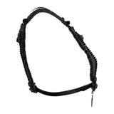 Artemisia Mesh Top in Jet Black w/ Leather Belt
