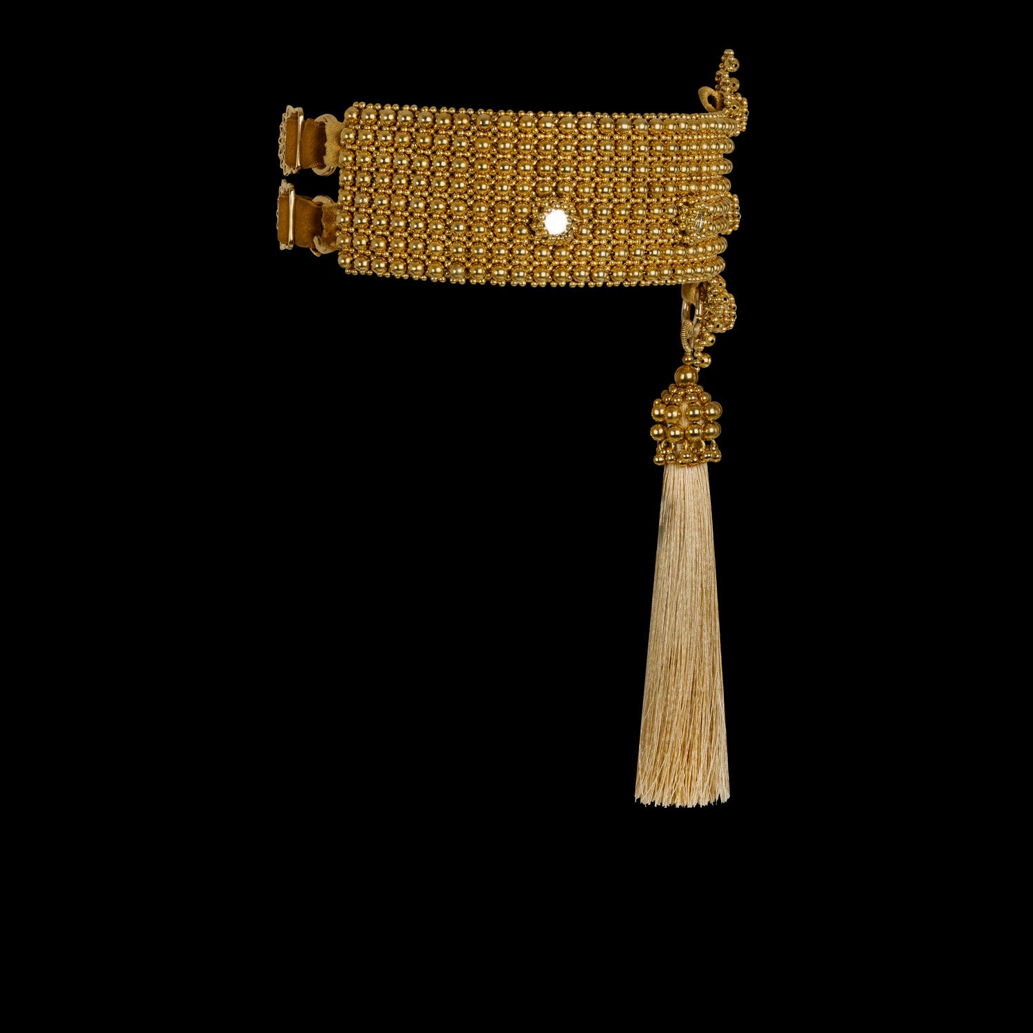 ELOHIM-GARTER-BAND---GOLD-side-light-gold-tassel.jpg