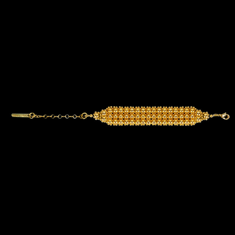 Elohim Textured Band in Gold