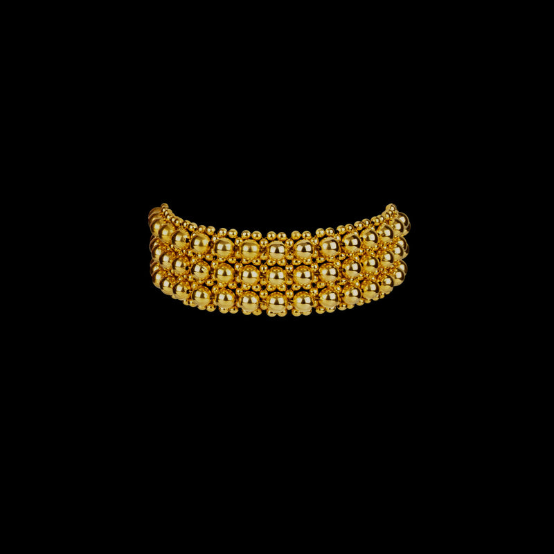 Elohim Textured Band in Gold