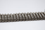 Elohim Wide Textured Band in Silver
