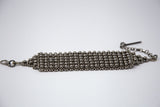 Elohim Wide Textured Band in Silver