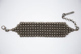 Elohim Wide Textured Band in Silver