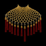 Gold Freja Modular Cape w/ Removable Polyester Tassels in 4 Color Options