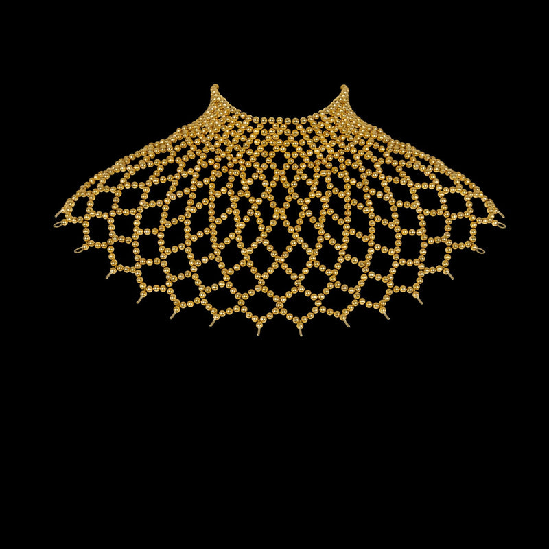 Gold Freja Modular Cape w/ Removable Polyester Tassels in 4 Color Options