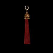 5" Gold Cap Polyester Tassel - 5 color variations