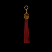 5" Gold Cap Polyester Tassel - 5 color variations