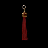 5" Gold Cap Polyester Tassel - 5 color variations