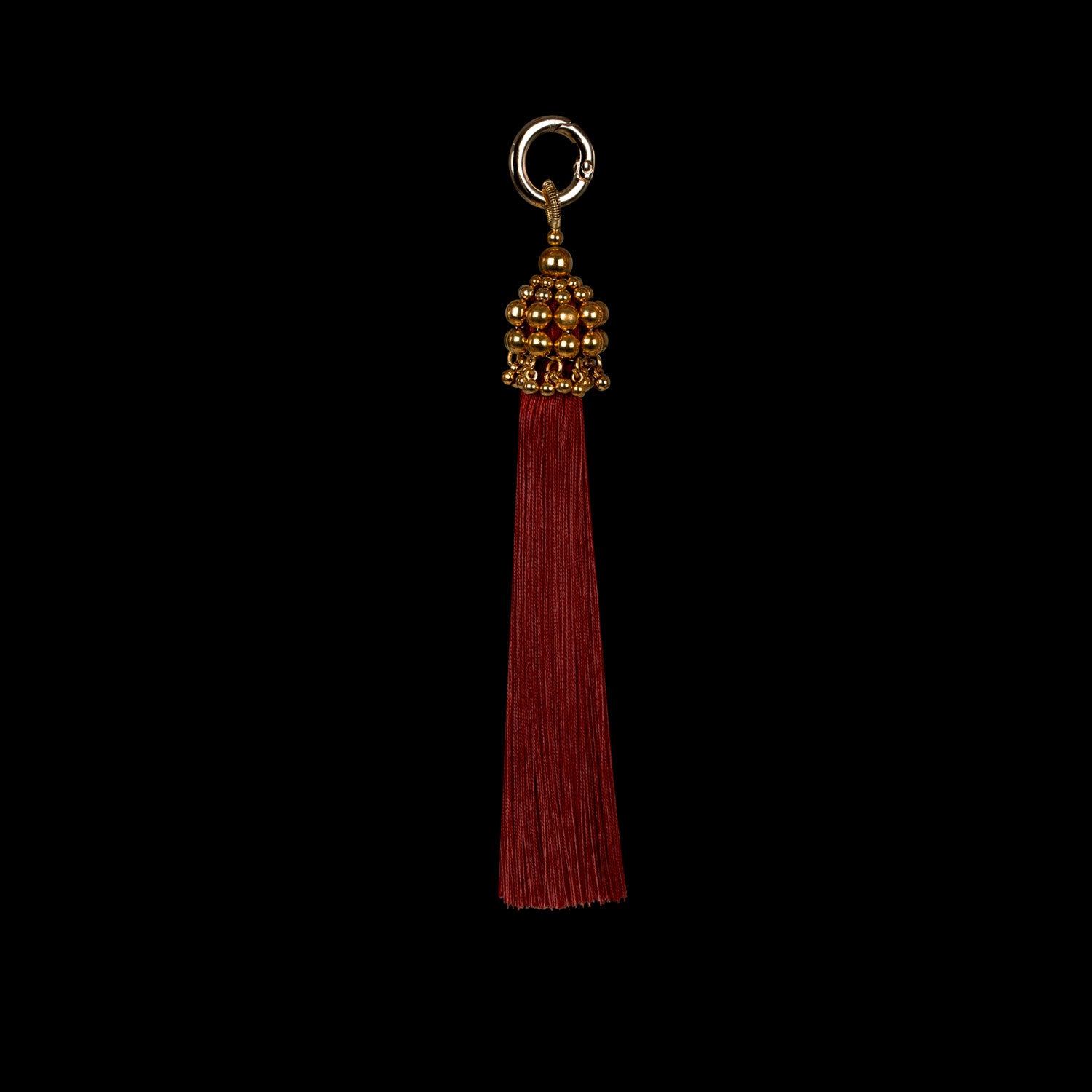 5" Gold Cap Polyester Tassel