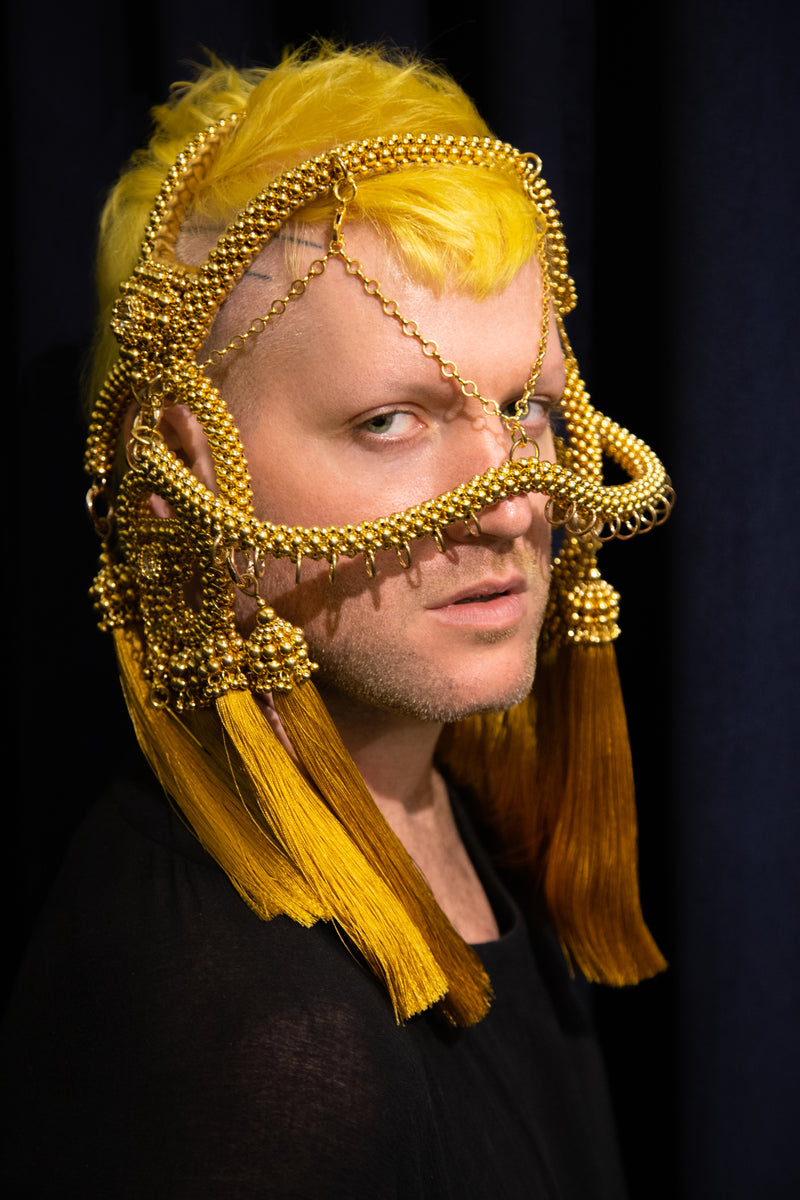 Gold Khutulun Modular Headpiece System in 4 Color Options