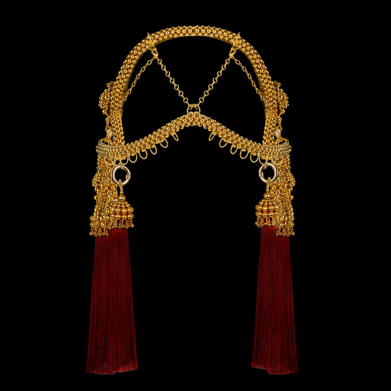 Gold Khutulun Modular Headpiece System in 4 Color Options
