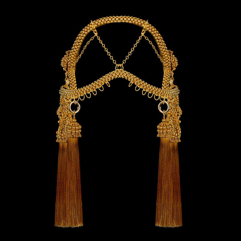 Gold Khutulun Modular Headpiece System in 4 Color Options