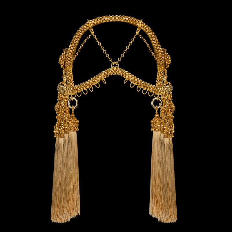 Gold Khutulun Modular Headpiece System in 4 Color Options