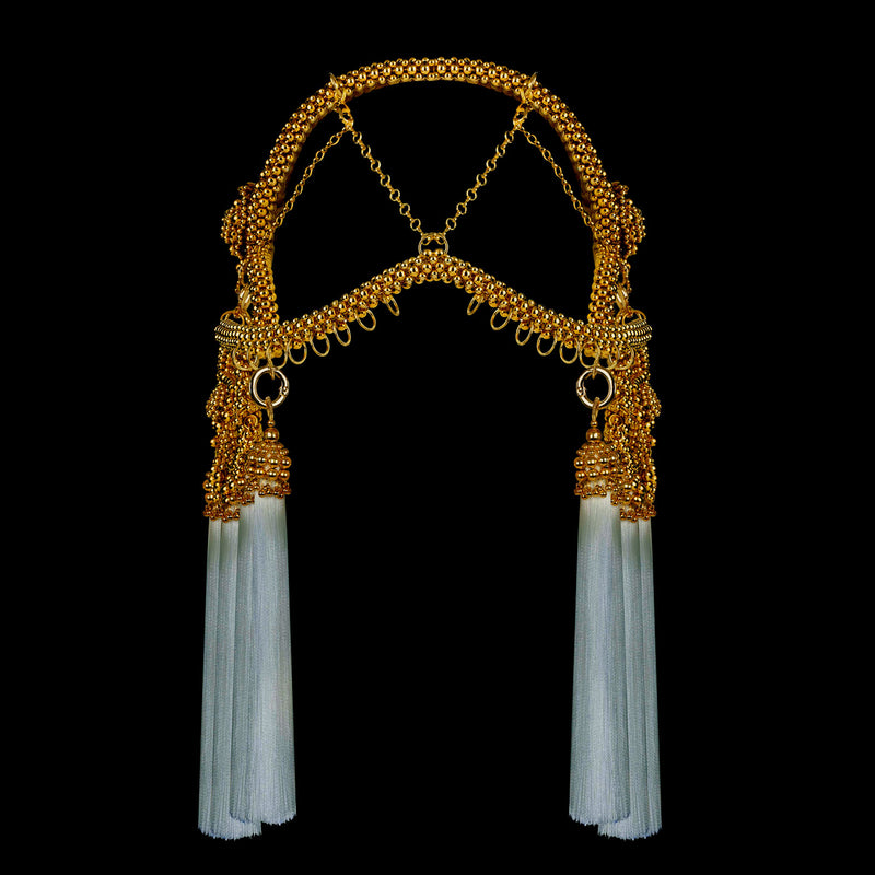 Gold Khutulun Modular Headpiece System in 4 Color Options