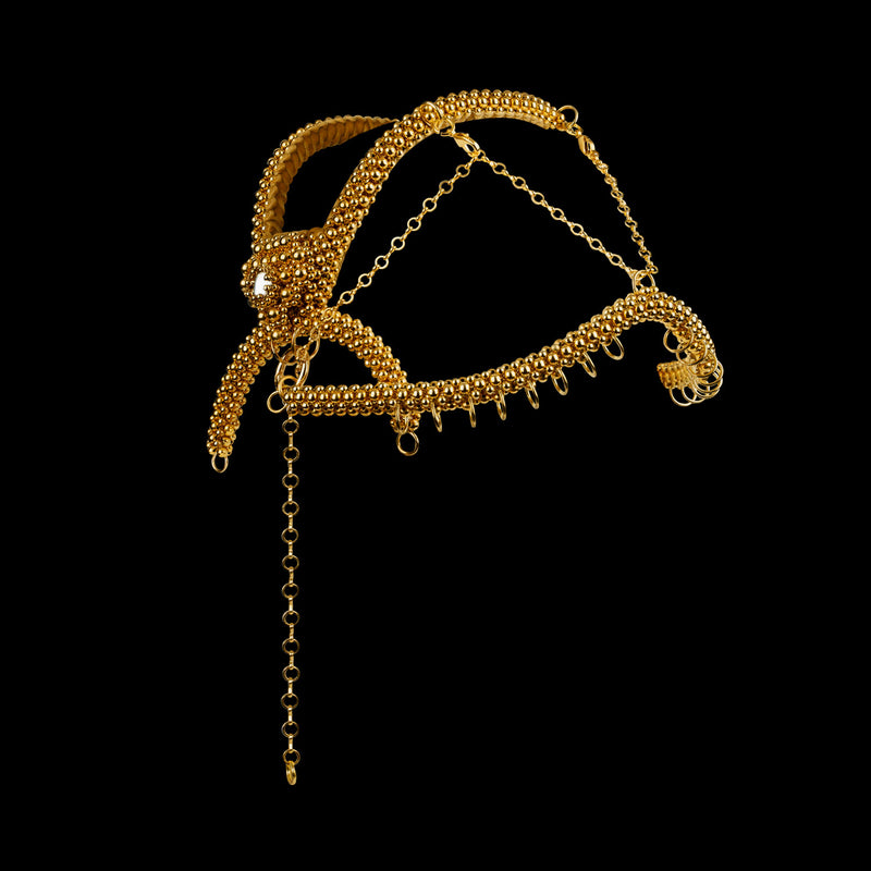 Gold Khutulun Modular Headpiece System in 4 Color Options