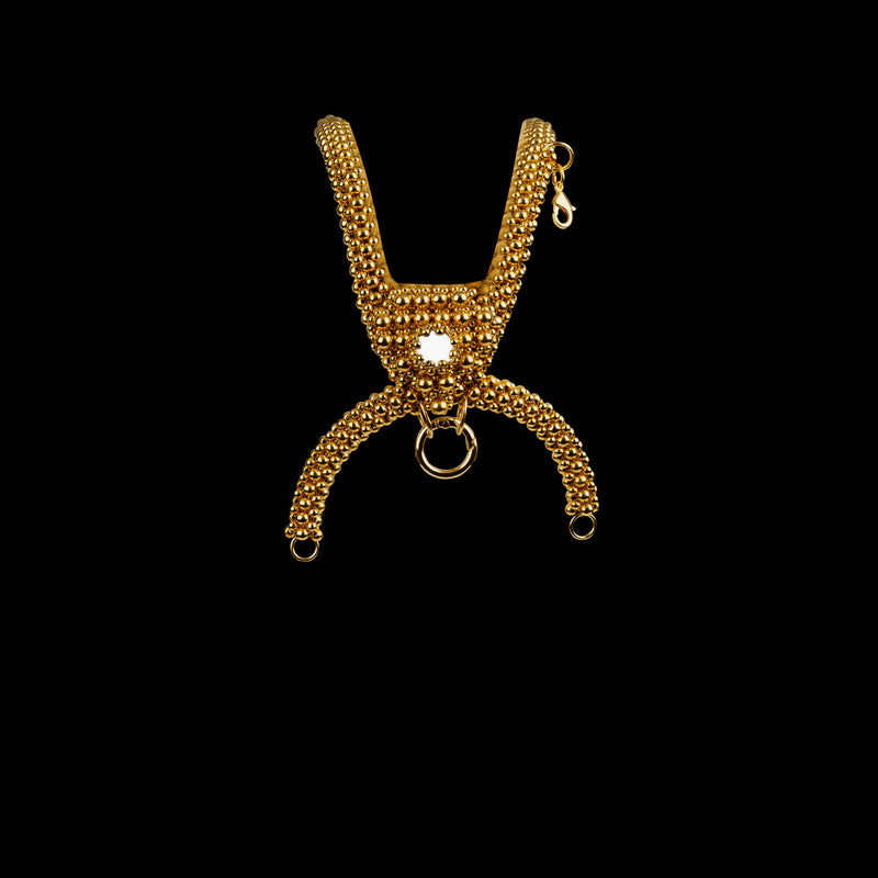 Gold Khutulun Modular Headpiece System in 4 Color Options