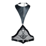 Khutulun Modular Bodice w/Leather, in Jet Black