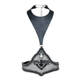 Khutulun Modular Bodice w/Leather, in Jet Black