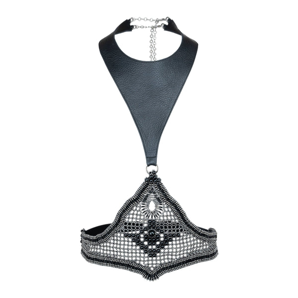 Khutulun Modular Bodice w/Leather, in Jet Black
