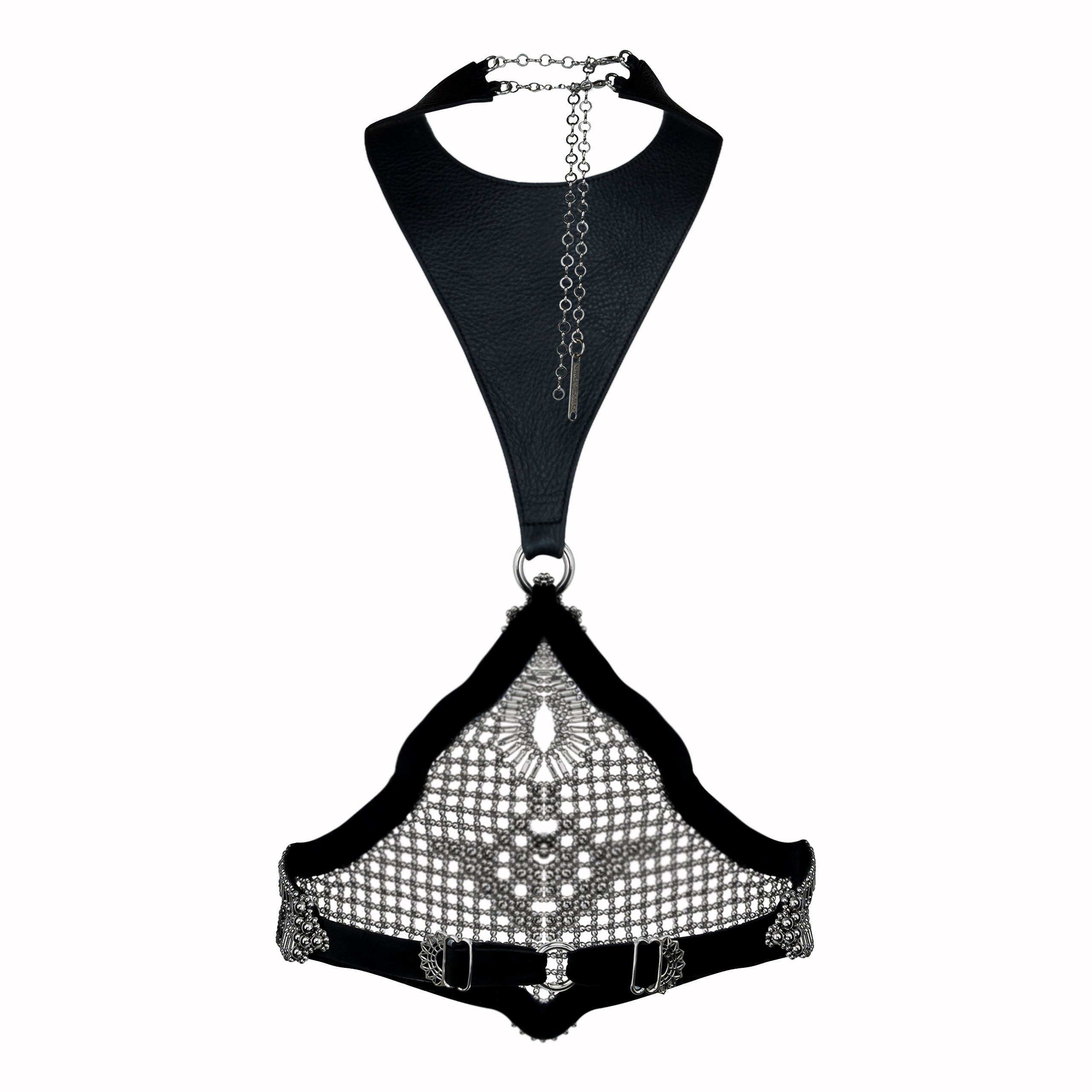 Khutulun Modular Bodice w/leather in Silver