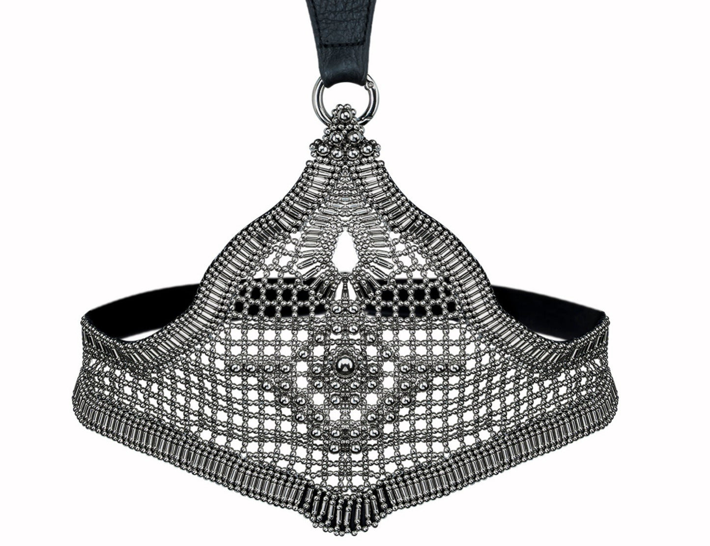 Khutulun Modular Bodice w/leather in Silver