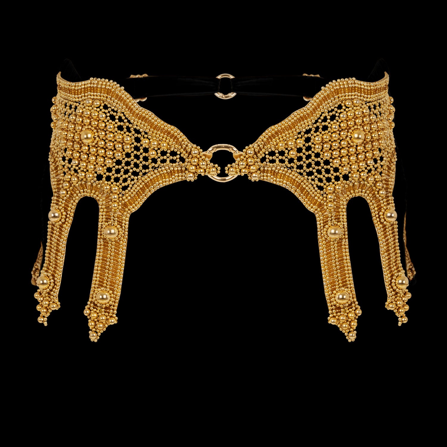 Khutulun Modular Garter Belt in Gold
