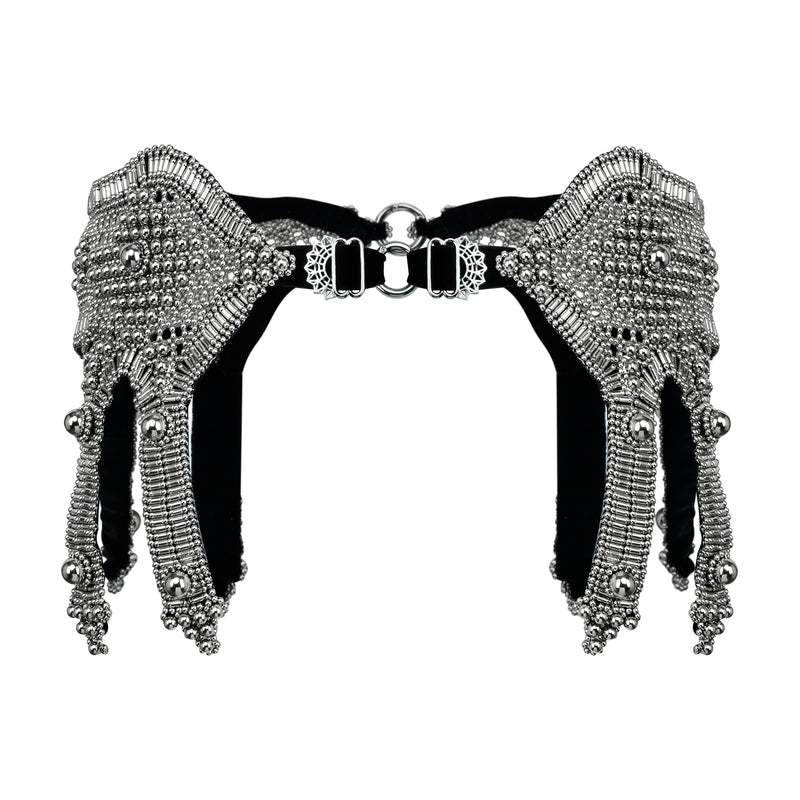Khutulun Modular Garter Belt in Silver