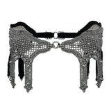 Khutulun Modular Garter Belt in Silver
