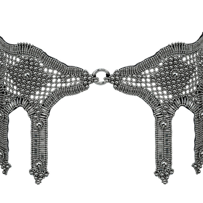 Khutulun Modular Garter Belt in Silver