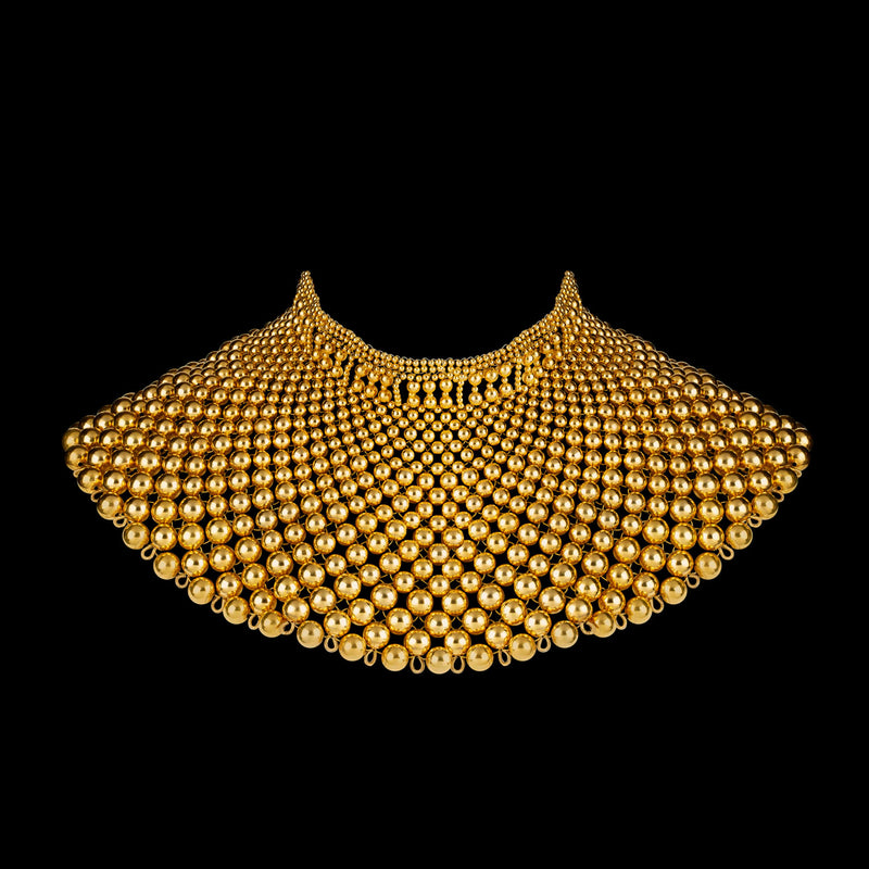 Gold Namaka Modular Necklace w/ removable Chain Tassels