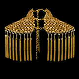 Gold Namaka Modular Necklace w/ removable Chain Tassels
