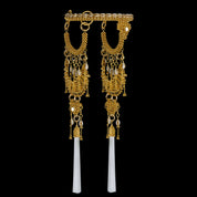 Rushi Headpiece System in Gold - 5 Tassel Options