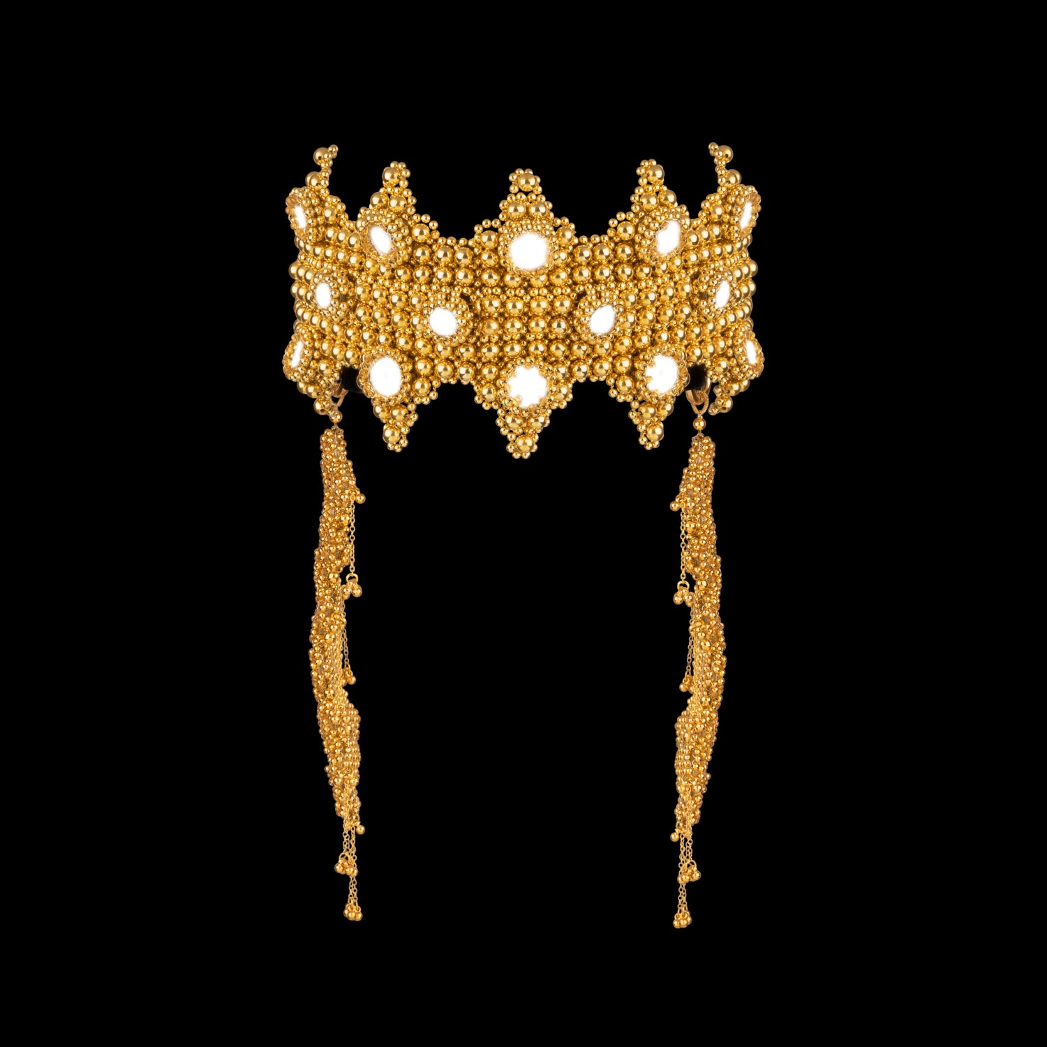 Sappho Crown in Gold with Reversible Clusters