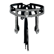 handcrafted teuta modular belt in silver by object and dawn
