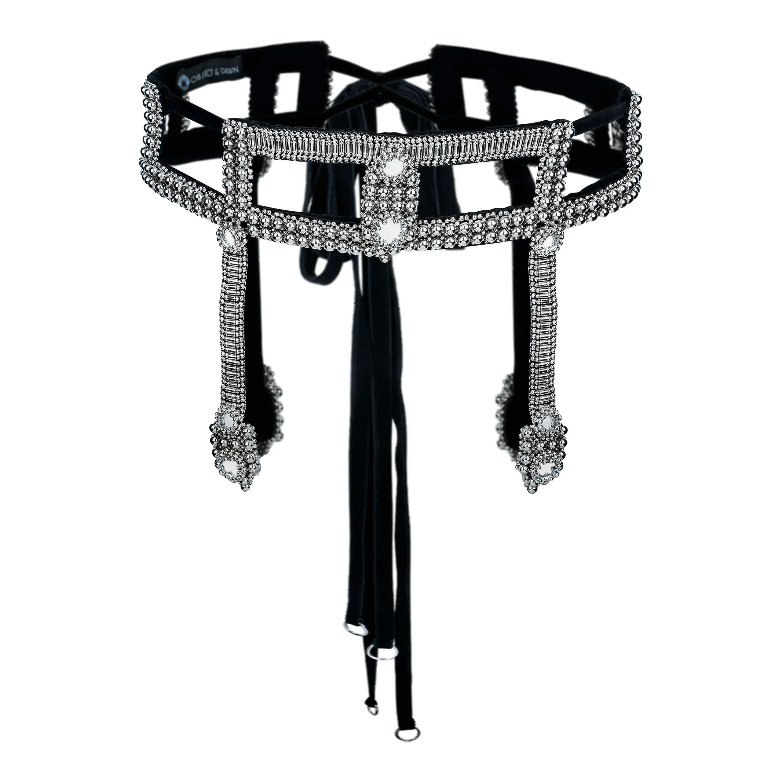 handcrafted teuta modular belt in silver by object and dawn