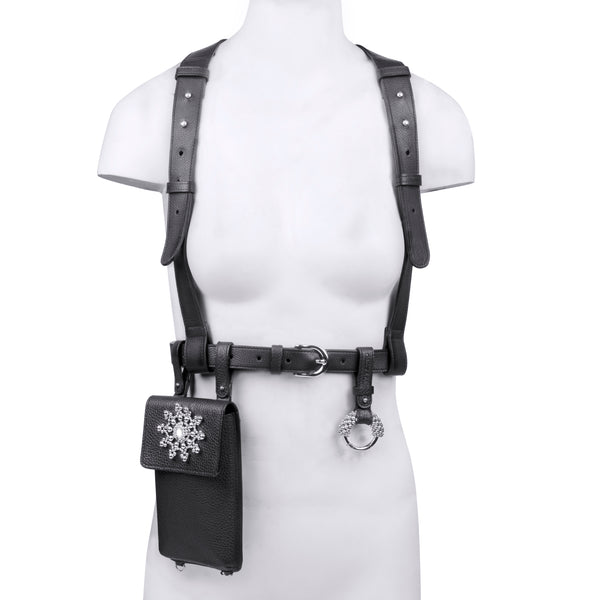 Zheng Beaded Leather iPhone Bag