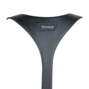 premium modular leather harness from object and dawn from back view showing brand logo