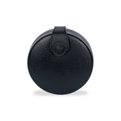 Zheng Yi Sao leather coin collections in black, ghost image in white background front view by Object and Dawn 