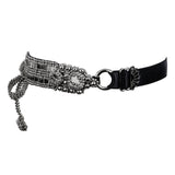 Amaya Garter Band by Object and Dawn. Power is sexy. You'll feel both wearing this one.   Our skilled artisans use an ancient and disappearing technique to construct your piece. Made with high quality metal beads that are coated in polymer to preserve shine and ensure the item is hypoallergenic. The garter band is fully lined by hand in luxurious velvet and has an adjustable elastic strap to comfortably fit to your thigh circumference.