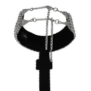 Elohim T-Choker by Object and Dawn constructed entirely by hand with high quality metal beads that coated in polymer to preserve shine and ensure the item is hypoallergenic. Ethically made with secret ancient techniques by our skilled artisans, each piece takes several days to make. Fully lined by hand in velvet for your ultimate comfort.